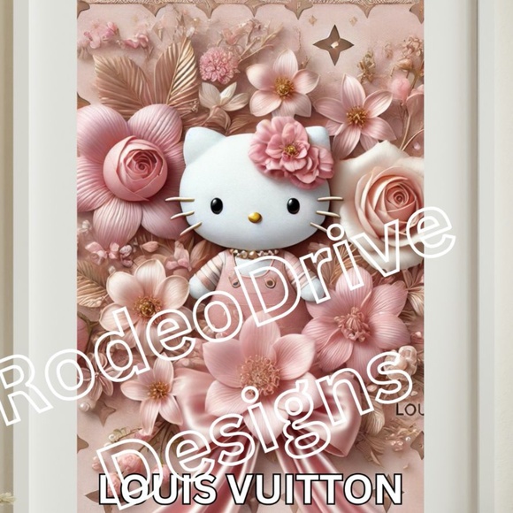 HELLO KITTY FASHION MASH 11X17 BY THE ARTIST DENARDAI - Picture 2 of 2